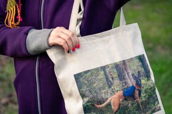 Canvas Tote Bag with custom picture - Image 6