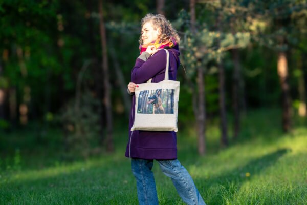 Canvas Tote Bag with custom picture - Image 5
