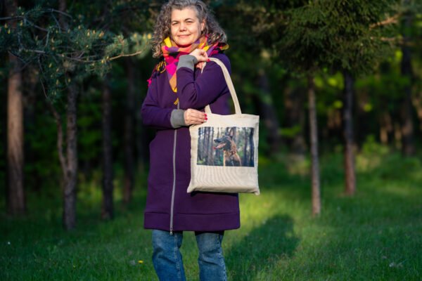 Canvas Tote Bag with custom picture - Image 4