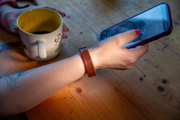 Custom leather wrist band - Image 8