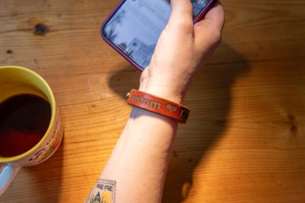 Custom leather wrist band - Image 7
