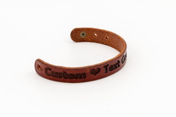 Custom leather wrist band - Image 2